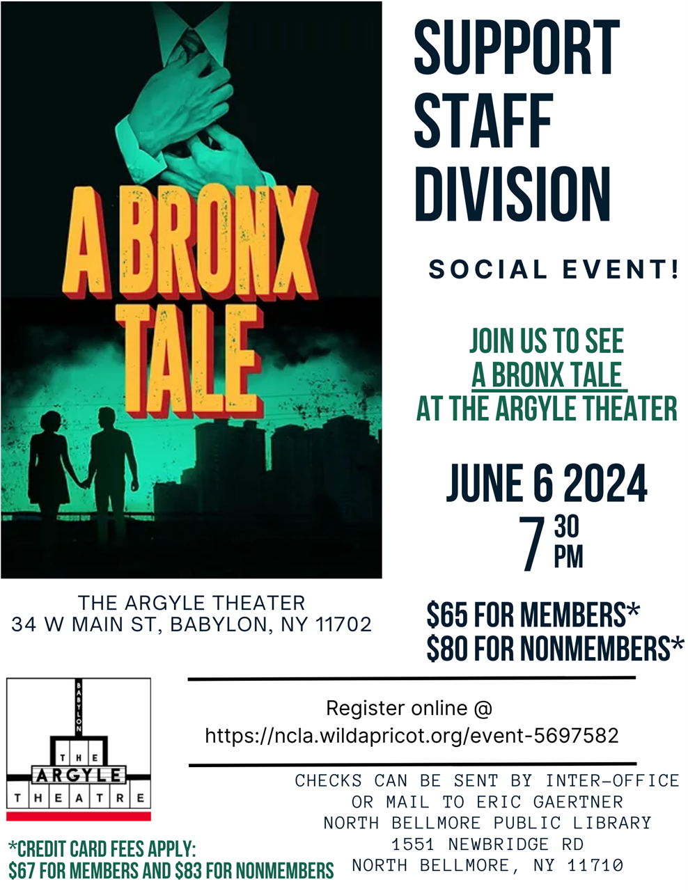 Support Staff Division - A Bronx Tale (6 Jun 2024)